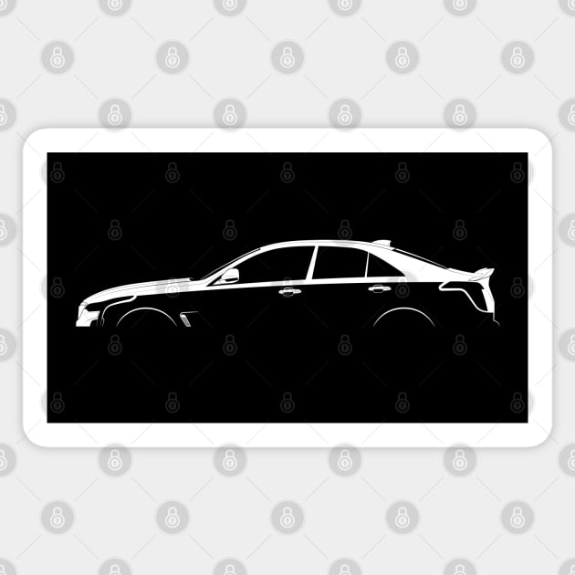 Cadillac CT4-V Blackwing Silhouette Sticker by Car-Silhouettes